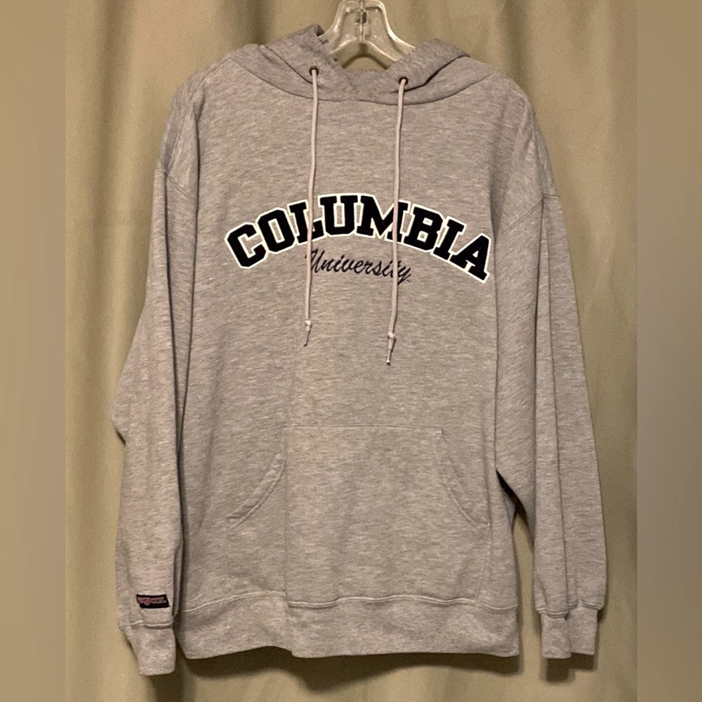 Columbia University Hoodie Large Grey Sweatshirt Sweater Vintage Jansport Size L